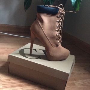 NWT Tan High Heel Boots